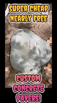 Easy Cheap Custom Concrete Pavers Anyone Can Make! #diy
