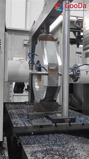 Synchronized Mirror Machining with Twin Spindle HMC - Double the Output #hmc #cncmachiningcenter