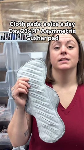 4.8K views · 28 reactions | I like this one as a night time pad with the larger end to the front as a stomach sleeper so I know I’m protected. #clothpads #reusablepads #periodcare #periodsolutions | Soft Taco Reusables | Facebook