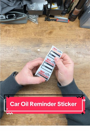 If you change your own oil then you gotta have some of these oil change windshield stickers!!! #oilchange #diy #mechanic #tools #tiktokshopcreatorpicks
