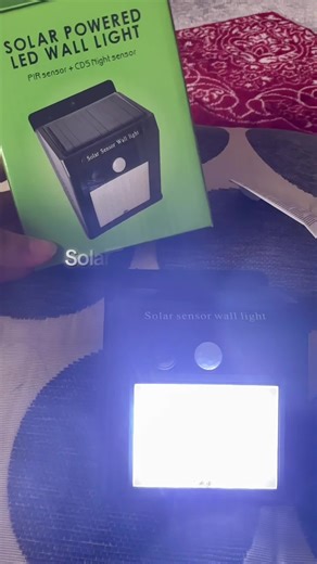 Perfect for outdoors. With PIR sensor and night sensor. Solar motion powered led wall light. #ledlights #solar #outdoor #tiktokshop