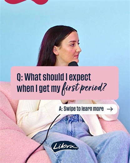 Getting your first period can feel like stepping into the unknown 🩸 But here's the thing – knowing the ins and outs makes it way less intimidating. We're breaking down the basics so when it happens, you'll feel prepared instead of panicked. Want the full deep dive? Check out our Libra Unwrapped episode on first periods (link in bio). #LoveLibra #FirstPeriod #PeriodPrep