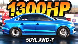 1300HP Audi RS3 - Fastest RS3 on the Planet! (0-60MPH in 1.5s!) | That Racing Channel