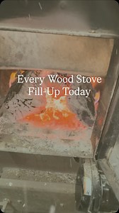 A full day of wood stove fill-ups in our 110 year old Wisconsin farmhouse when the high is 12°F and the windchill stays below zero all day. These are every refill from morning to night. We don’t fill the stove overnight — once the house is warm enough, we let it burn down and sleep cooler (around 63°F). After the final refill tonight, the house is sitting at 67°F, which is just right for us. This is what heating an old, drafty farmhouse with wood really looks like — nothing fancy, just real life
