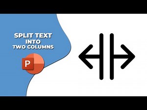 How to split text into two columns in a table in PowerPoint