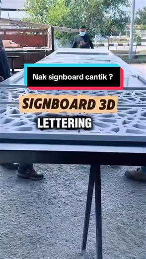 Signboard 3D Lettering Backlit memang paduu 🔥#fyp #UVPS #printing #singboard #uvprintstation