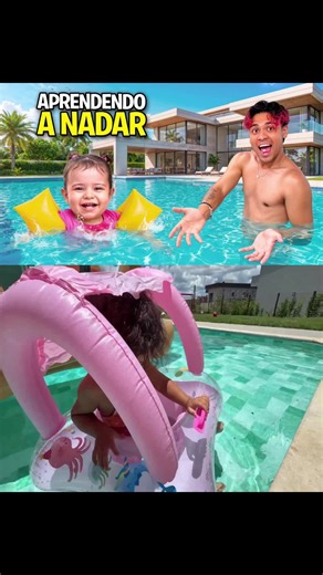 Primeira Experiência na Piscina da Bebê Abandonada!