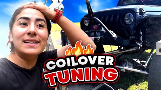 Luna's Jeep Gets the Royal Treatment: Coilover Tuning Adventure!
