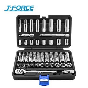 [Hot Item] 45PCS Socket Tool Set 3/8'' Socket Ratchet Wrench Set with BMC Storage Case