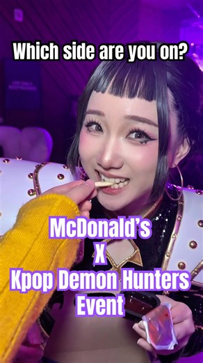 Thanks for inviting me @McDonalds 💕 to BATTLE FOR THE FANS: AFTER DARK #KPopDemonHunters