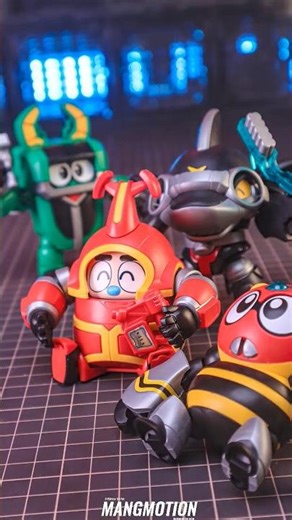 Orange Cat Industry QOSMOS B-Robo Kabutack Kuwagiro Spydon Sharkler stop motion #transformers