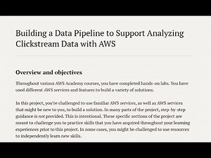 Lab: Building a Data Pipeline to Support Analyzing Clickstream Data with AWS | CloudComputingAWS