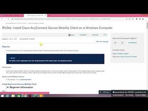 Cisco Anyconnect Secure Mobility Client || Download For Windows 8 ||