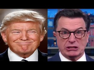 Trump's MIDDLE FINGER to Stephen Colbert