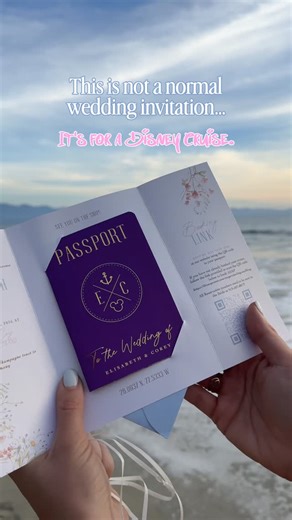 Sarah | Destination Wedding Invitations + Stationery | Designed for a Disney cruise wedding. ⚓️🏰✨ Styled like a keepsake. Remembered forever. Because when your wedding is an adventure, the... | Instagram