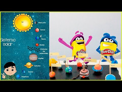 Cómo hacer los Planetas del Sistema Solar en Plastilina PLAY DOH (para niños)