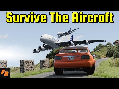 BeamNG Drive - Survive Even Bigger Aircraft!