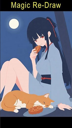 AI Magic Re-Draw: [Flat Style Drawing] #2