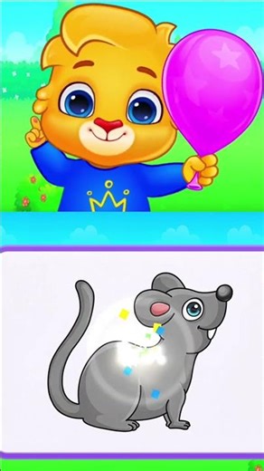 ONLY 1% Can Count to 3 & Learn Grey Color! 🐭🎈 Kids Learning #Shorts