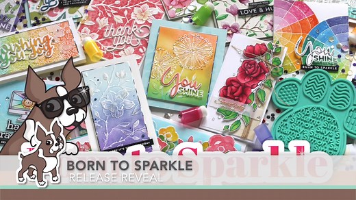 It's HERE! Take a look at our BRAND NEW and EXCLUSIVE collection, Born to Sparkle! Peruse to find your favorites! https://bit.ly/3tXuAwV | SimonSaysStamp.com