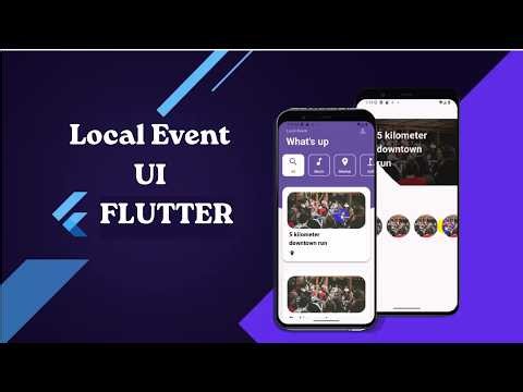 Flutter UI Tutorial: Event Layout Demo Free Source Code | MYG CODING