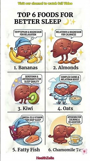 Top 6 Foods for Better Sleep (Sleep Faster & Deeper Naturally!) 🌙