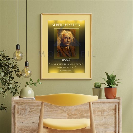 Albert Einstein Quote Print | Inspirational Science Study Decor (digital Download) - Etsy