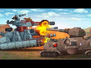 EVIL RATTE VS CZECH MONSTER! PZ-44 will defeat the ship! - Cartoons about tanks