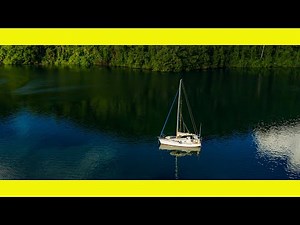 Solo Sailing searching for waterfalls. (Learning By Doing Ep 84)