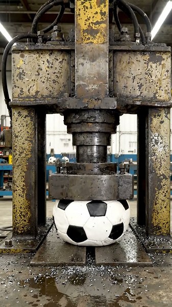 El Balón #prensahidraulica #satisfying #prensahidraulicaesmagandocoisas #food #prensahidráulica