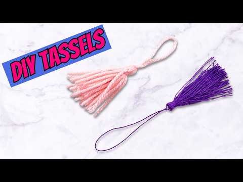 DIY Tassels in 5 Minutes | Embroidery Floss vs Yarn