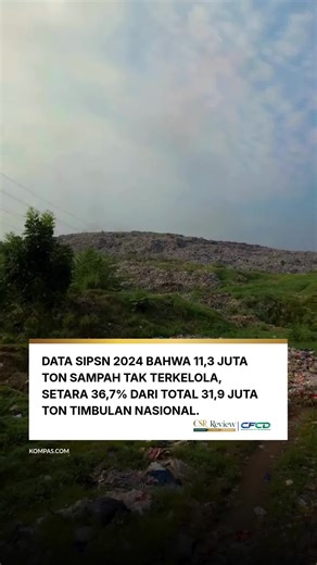 [Data SIPSN 2024: 11,3 juta ton sampah tak terkelola, setara 36,7% dari total 31,9 juta ton timbulan nasional] Lebih dari sepertiga sampah nasional tidak dikelola dengan baik. 11,3 juta ton sampah berakhir di lahan terbuka, aliran sungai, atau dibakar sembarangan. Angka ini bukan sekadar statistik. Ini adalah kegagalan sistem yang harus diperbaiki bersama. Dari produsen, pemerintah, hingga setiap rumah tangga—semua punya peran. Menurutmu, langkah paling mendesak apa yang harus dilakukan untuk me