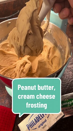 Sinfully, delicious peanut butter, cream cheese, frosting this pairs really well with chocolate cake or anything really! ##fyppppppppppppppppppppppp ##baking #fyp #peanutbutter #peanutbutterfrosting #taylorsversion #joeysversion#simplepleasures#viral