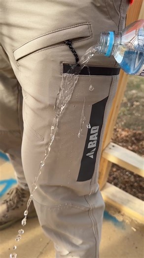 CAN ANYTHING STICK TO THESE WORK PANTS ⁉️ 👀 BAD NEXT™ WATERPROOF ELASTIC WAIST CUFFED WORK PANTS - WATERPROOF & SWEAT-WICKING DRYMOVE™ FABRIC - COMFORT ELASTIC WAIST WITH FUNCTIONAL ZIP FLY - ADJUSTABLE DRAWSTRING FOR THE PERFECT FIT - 360 DEGREE ULTRA-STRETCH - SLIM FIT WITH CUFFED ANKLES - REINFORCED POCKETS - REINFORCED KNEES - TRIPLE STITCHING - LIGHTWEIGHT & BREATHABLE - RULER/TOOL POCKET - SMART PHONE POCKET WITH SECURE VELCRO CLOSURE - 2 x PEN POCKETS - 2 x SECURE ZIP THIGH POCKETS - DES