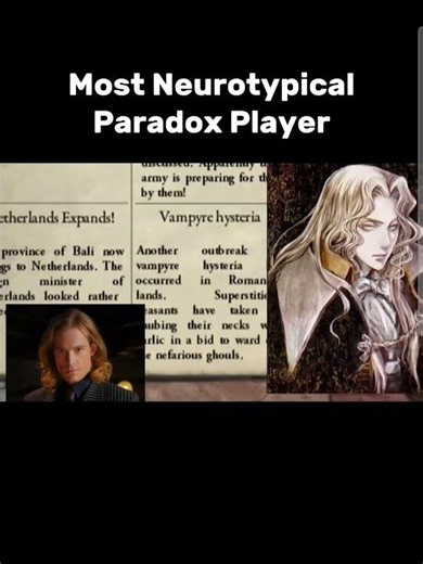 Most Neurotypical Paradox Studios Enjoyer: