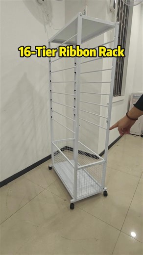 Organize Your Craft Room with the 16 Tier Ribbon Rack