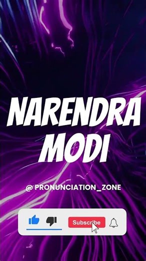 How to Pronounce NARENDRA MODI Correctly | English Pronunciation Guide #facts