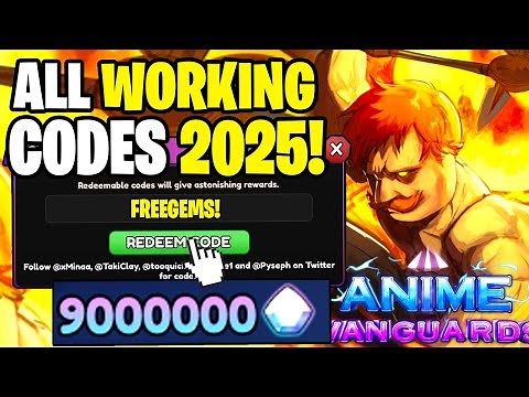 *NEW* ALL WORKING CODES FOR ANIME VANGUARDS IN 2025! ROBLOX ANIME VANGUARDS CODES