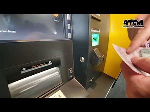 Note sorter, deposit machine at Commonwealth Bank, Australia เครื่องฝากธนบัตร เครื่องฝากเงิน
