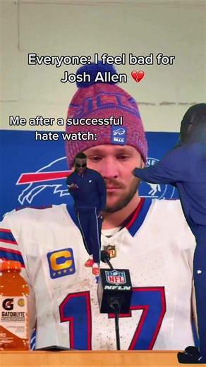 Successful hate watch 🤝 #joshallen #buffalobills #nflplayoffs #nflmemes #fypシ