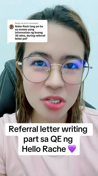 How to Write a Referral Letter for Hello Rache QE Application Process