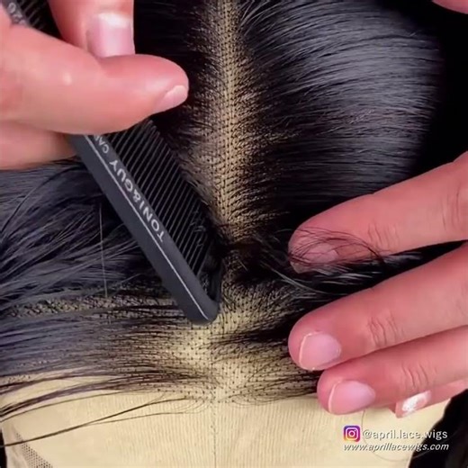 Beautiful Zigzag Parting😍#APRILLACEWIGS