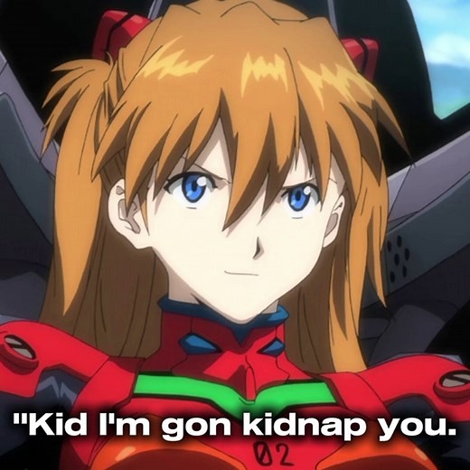 Asuka's Hilarious Moment with Yui in Evangelion