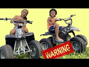 RAZOR DIRT QUAD 24V review and riding 4 WHEELER ATV