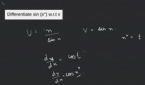 Differentiate sin (x°) w.r.t x... | Filo