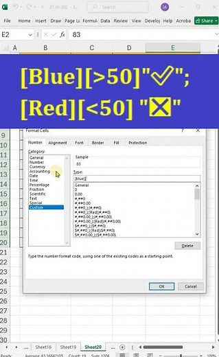 ✅How to use accept and reject symbols in excel 💯 😱 #excel #office #spreadsheet