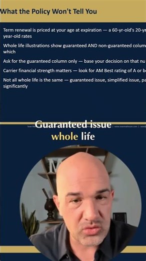 Guaranteed vs. Projected: The Insurance Secret #shorts