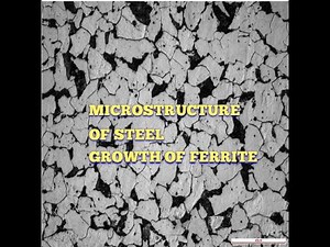 Microstructure of ferrite in steel