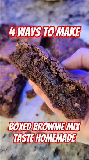 How to Make Boxed Brownie Mix Taste Homemade