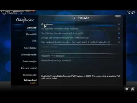 XBMC tutorial Live TV/ Kako gledati TV uzivo